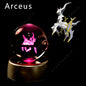 Lampada notturna Pikachu, Gengar e Mewtwo in cristallo 3D, gadget Otaku Family Shop Online, luce decorativa per camera.