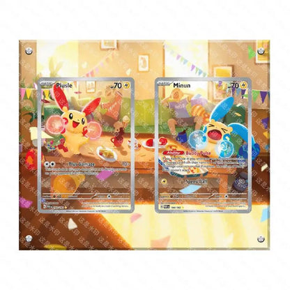 Carte Pokémon Latias, Charizard e Mewtwo in stile anime, su supporto da collezione in acrilico, ottima per display e collezionisti.