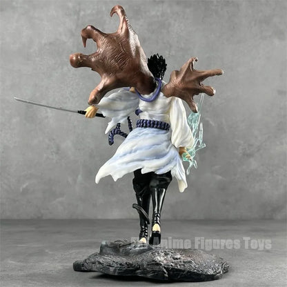Figura d'azione Sasuke Uchiha Bandai NARUTO in scala 1/6 con dettagli realistici e accessori inclusi.