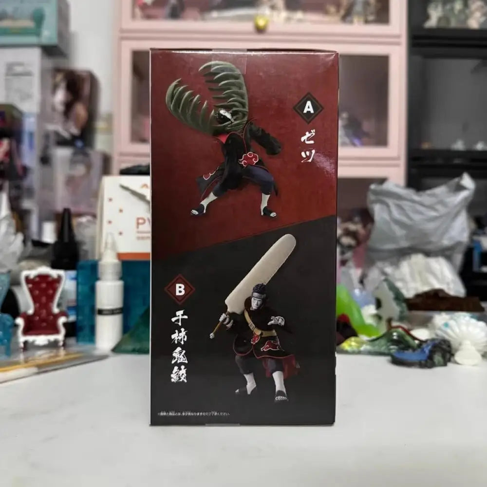 Figura d'azione dell'organizzazione Akatsuki di Naruto, marca Bandai Banpresto, dettagliata e colorata, perfetta per collezionisti anime.