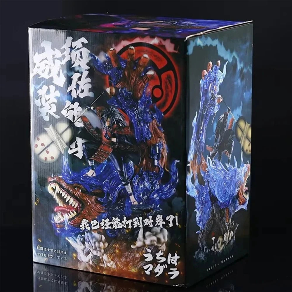 Figura d'azione Madara Uchiha Susanoo Battle Ver. di Naruto, alta 40cm, dettagliata e dinamica, perfetta per collezionisti e fan.