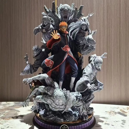 Figura d'azione Pain (Sei Sentieri del Dolore) di Naruto, altezza 25cm, con dettagli realistici e posizioni dinamiche.