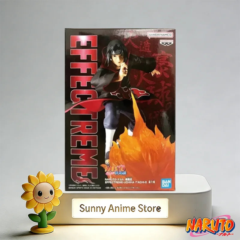 Figura d'azione dell'organizzazione Akatsuki da Naruto, marca Bandai Banpresto, con dettagli realistici e posabile.