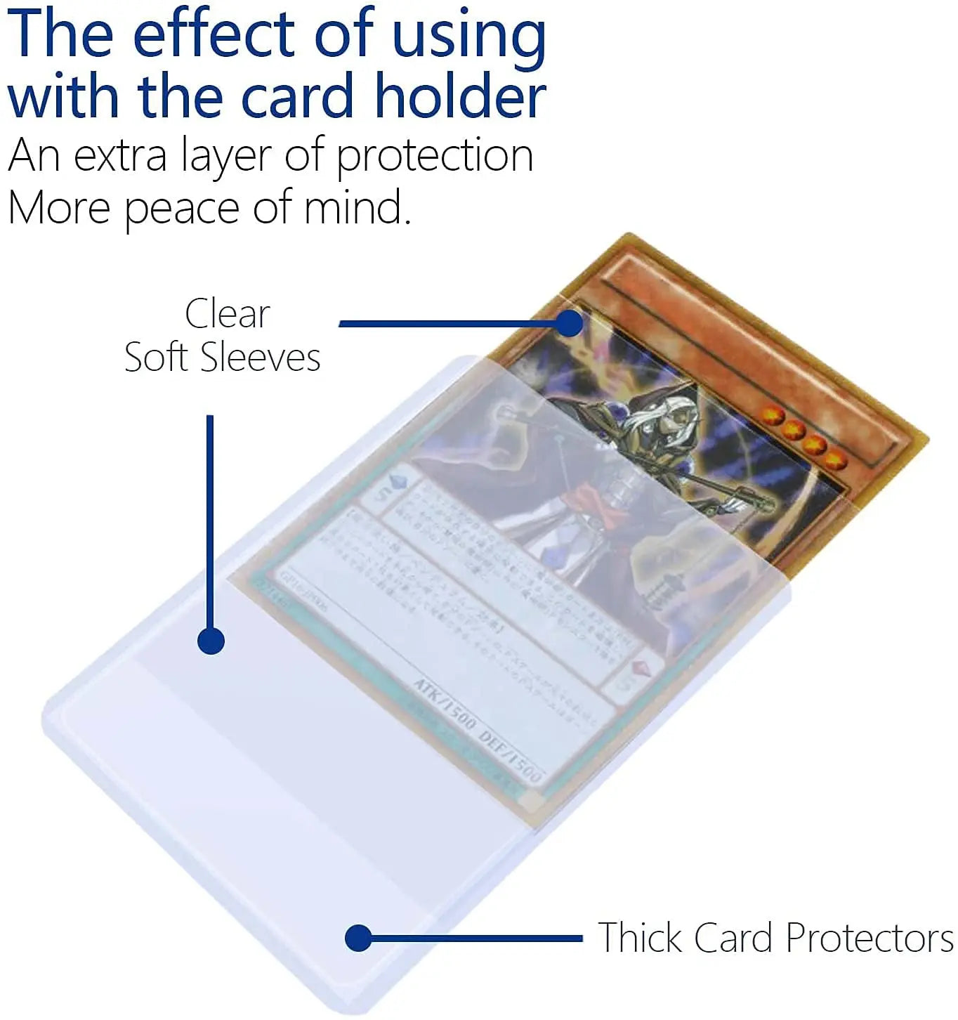 Custodie trasparenti per carte da gioco, set da 100-600 pezzi, protezione rigida e morbida con film protettivo, per carte Pokémon e football.