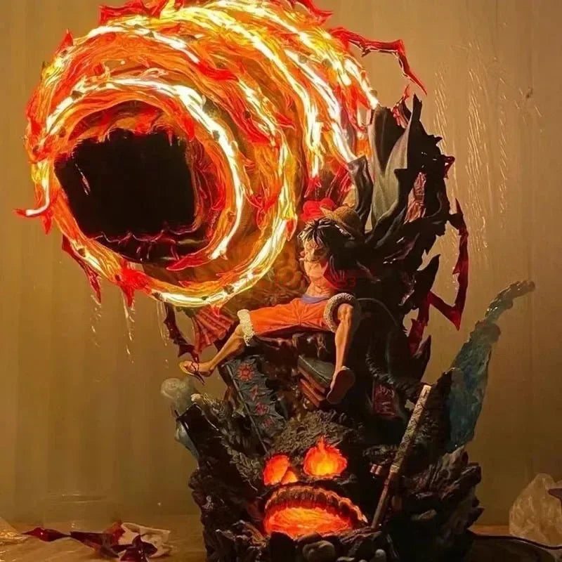 Action figure Rufy Yehuo Lufei modello da 23cm con luci LED, dettagliata figura da collezione Otaku Family Store Online