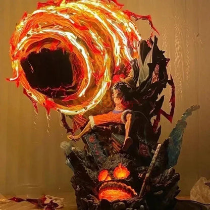 Action figure Rufy Yehuo Lufei modello da 23cm con luci LED, dettagliata figura da collezione Otaku Family Store Online