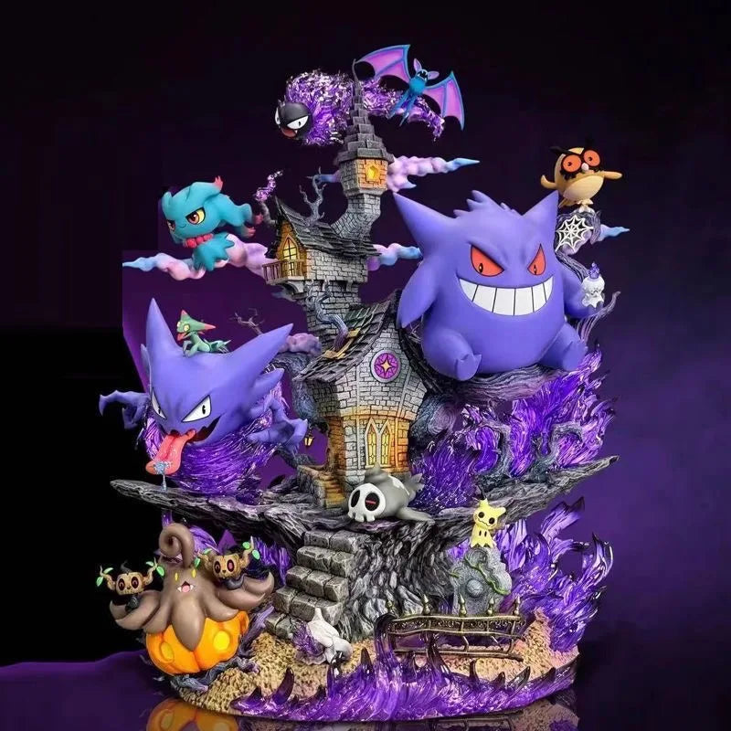 Figura da collezione Gengar Pokémon, action figure in scala 1/6 di 32cm con dettagli realistici e colori vivaci.