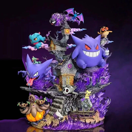 Figura da collezione Gengar Pokémon, action figure in scala 1/6 di 32cm con dettagli realistici e colori vivaci.