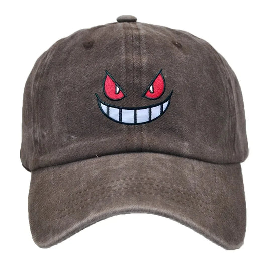 Cappello snapback Pokémon Gengar di Otaku Family, cappello sportivo regolabile con logo Gengar, stile hip hop e trendy