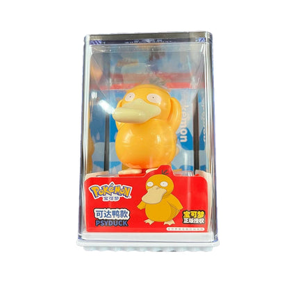 Gadget in stile cartone con figure di Charizard, Gengar, Pikachu, Psyduck e Mewtwo, decorazione giocattolo per bambini, regalo natalizio.