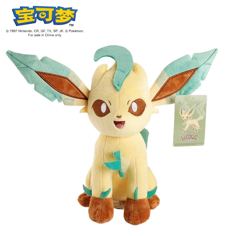 Peluches Pokémon Pikachu, Charizard, Gengar, Squirtle, Espeon, Glaceon e Umbreon, gadget morbidi e colorati, ideali per i fan Pokémon.