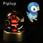 Lampada da notte gadget Pokemon Crystal Ball con Pikachu, Gengar e Mewtwo 3D, luce decorativa in stile Pokémon.