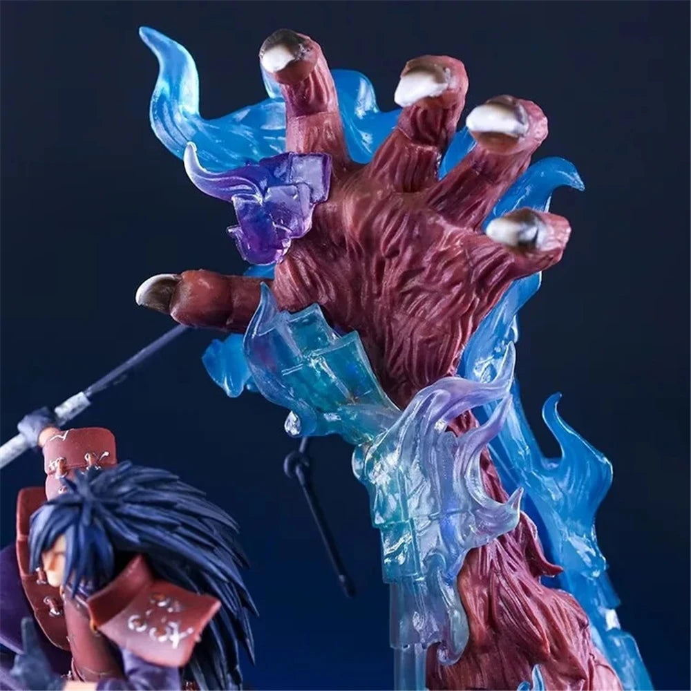 Figura d'azione Madara Uchiha Susanoo Battle Ver. di 40cm, personaggio di Naruto, con dettagli intricati e pose dinamiche.