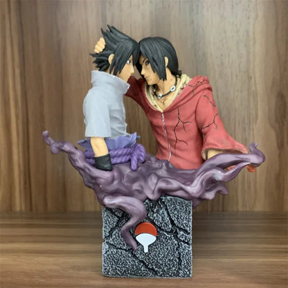 Figura d'azione Sasuke e Itachi Uchiha, 17 cm, da Naruto, dettagliata e realistica, di Otaku Family Store Online