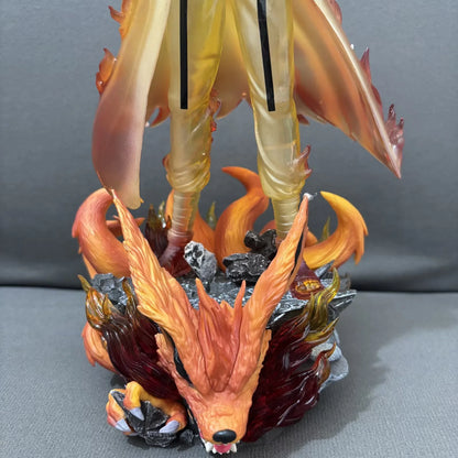 Figura d'azione Naruto Uzumaki padre e figlio, edizione limitata, in PVC di 31cm, dettagliata e colorata.