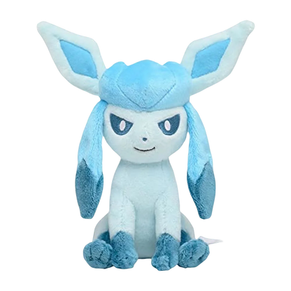 Peluche Pokémon Pikachu, Charizard, Gengar, Squirtle, Espeon, Glaceon e Umbreon, gadget morbido e colorato, riproduzione dettagliata.
