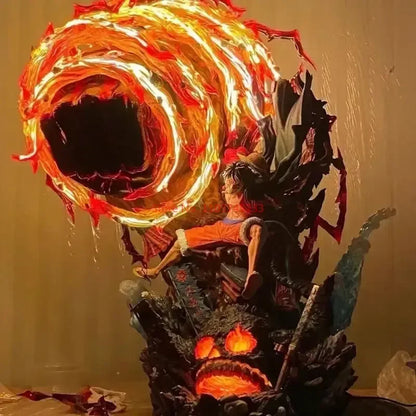Figura d'azione Rufy — Yehuo Lufei Model LED da 23cm, dettagliata e luminosa, marca Otaku Family Store Online