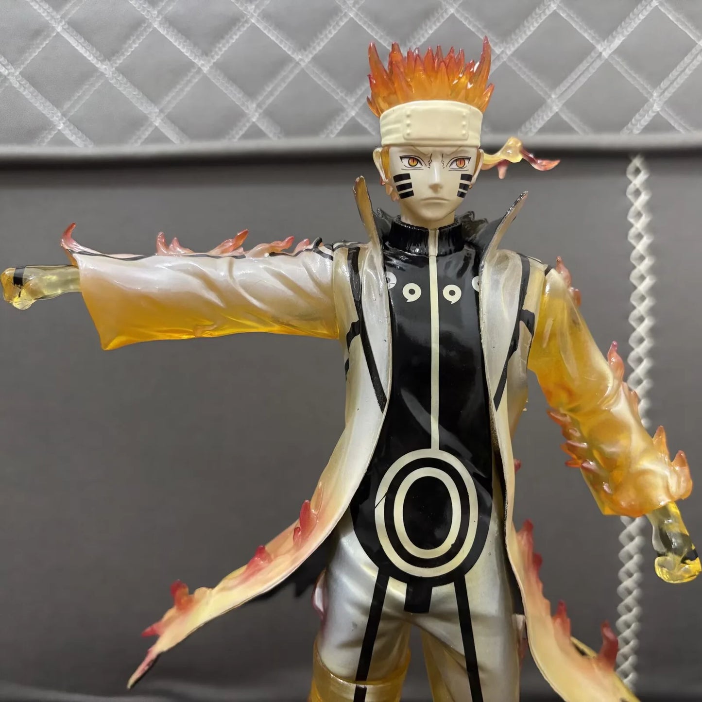 Figura d'azione Naruto Uzumaki padre e figlio, edizione limitata, 31 cm, in PVC, con dettagli realistici e pose dinamiche.