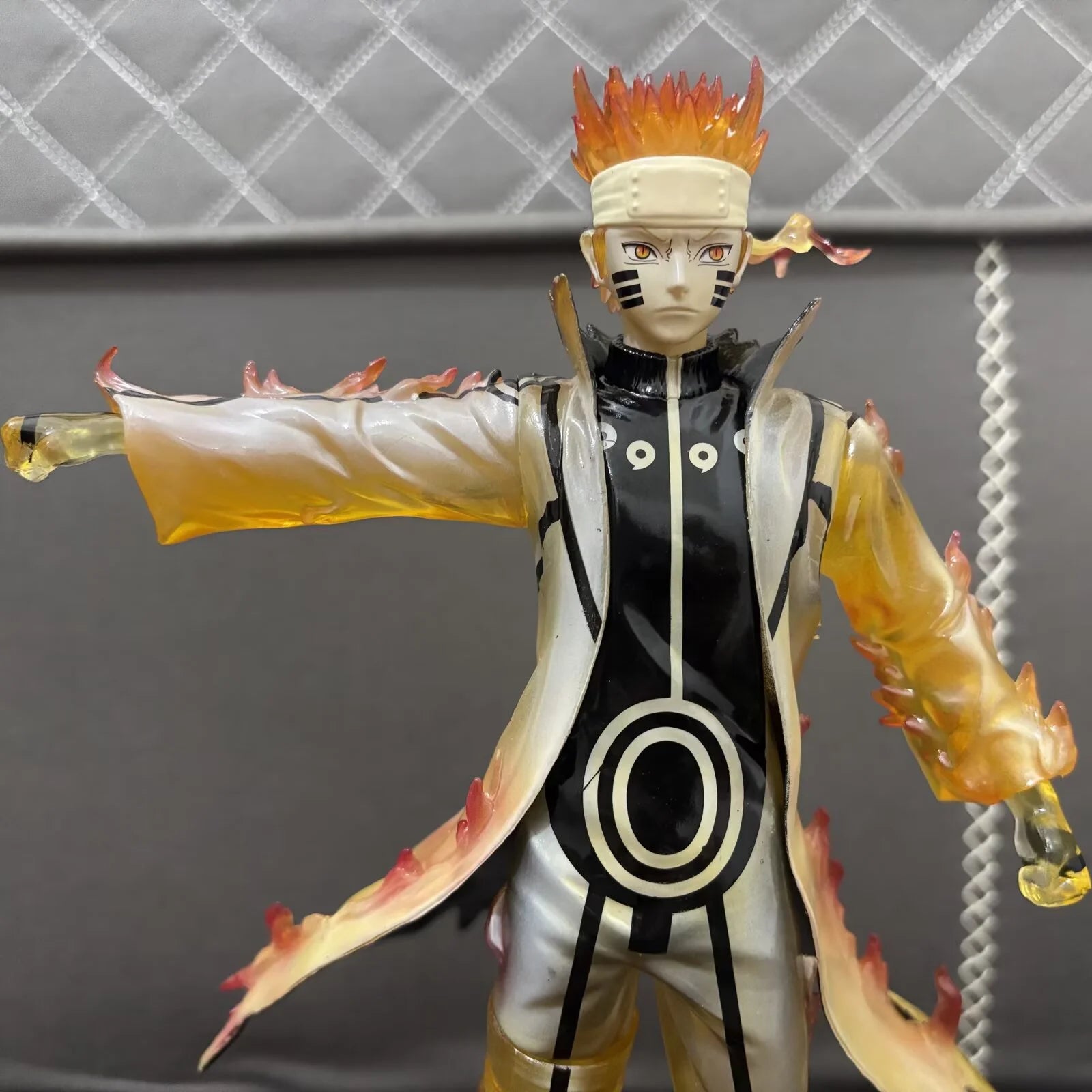 Figura d'azione Naruto Uzumaki padre e figlio, edizione limitata, 31 cm, in PVC, con dettagli realistici e pose dinamiche.