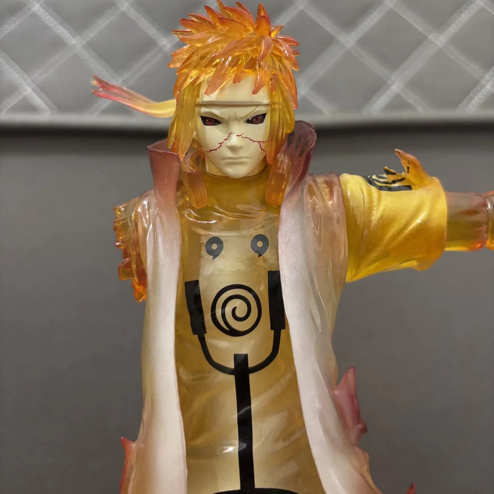 Figura d'azione Naruto Uzumaki padre e figlio, edizione limitata, 31 cm, in PVC, dettagliata e colorata.