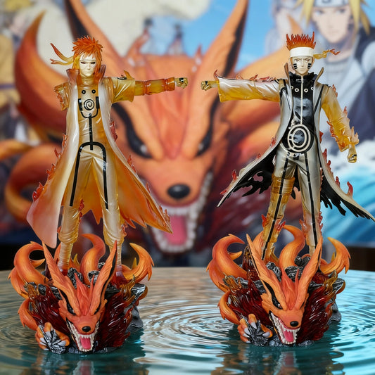 Figura d'azione Naruto Uzumaki e suo figlio, edizione limitata, 31 cm, in PVC, dettaglio realistico e colori vivaci