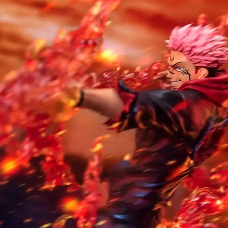 Figura d'azione Ryomen Sukuna di JUJUTSU KAISEN, dettagliata e fedele al personaggio, con pose dinamiche e accessori inclusi.
