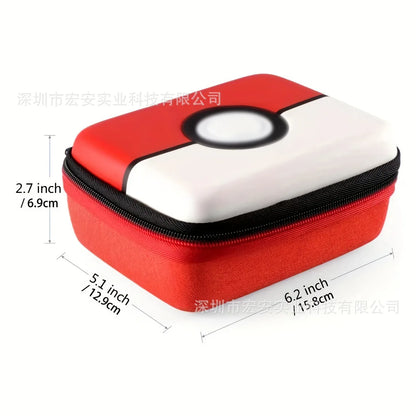 Scatola rigida per carte da gioco Pokémon TCG e MTG, custodia portatile Otaku Family Shop, protezione per carte da collezione.