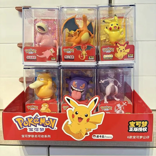 Gadget in ceramica Pokémon: Charizard, Gengar, Pikachu, Psyduck e Mewtwo, giocattolo artigianale per bambini, decorazione natalizia.