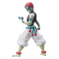 Figura d'azione Demon Slayer Akaza Banpresto di 14cm, modello Vibration Stars Plus, con dettagli realistici e colori vivaci.