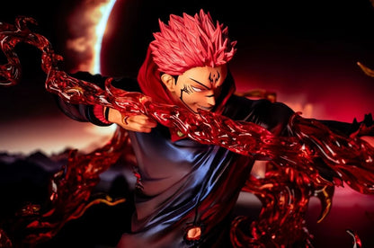 Figura d'azione Ryomen Sukuna di Jujutsu Kaisen, dettagliata e articolata, marca Otaku Family Store Online.
