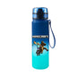 Bottiglia d'acqua in plastica da 650ml stile pixel Minecraft, portatile, antileak, ideale per sport e attività all'aperto.