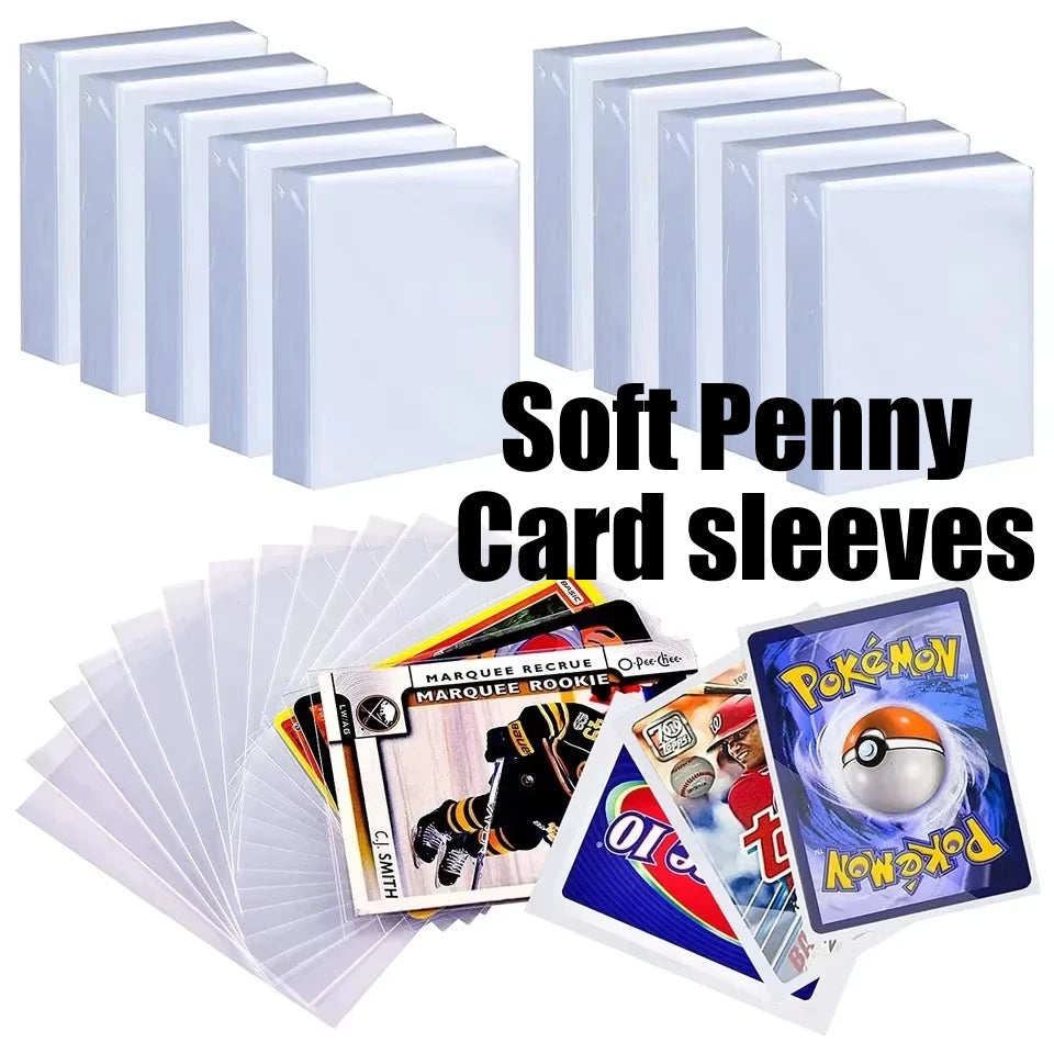 Custodie rigide e morbide per carte, protezione trasparente per carte da gioco, Pokémon e football, marca Otaku Family Shop.