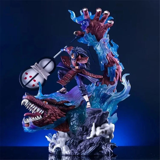 Figura d'azione Madara Uchiha Susanoo Battle Ver. di circa 40 cm, dettagliata e dinamica, personaggio di Naruto.