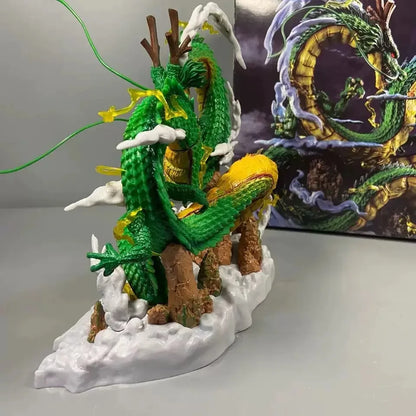 Figura d'azione Goku e Shenron di Dragon Ball, modello senza scatola, di Otaku Family Store Online, dettagliata e colorata.