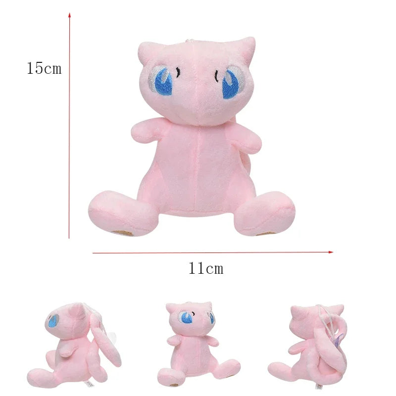 Peluche Mew Pokémon morbido e carino, bambola gonfiabile Kawaii, giocattolo morbido anime, regalo di compleanno per bambini