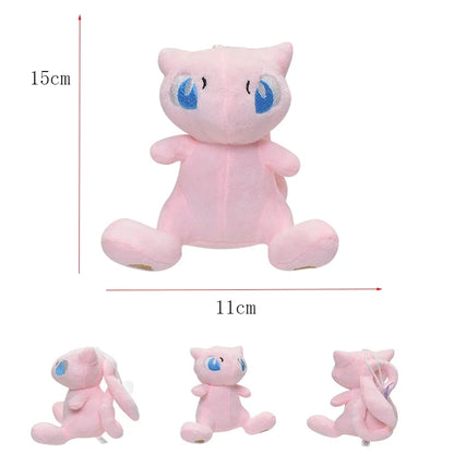Peluche Mew Pokémon morbido e carino, bambola gonfiabile Kawaii, giocattolo morbido anime, regalo di compleanno per bambini