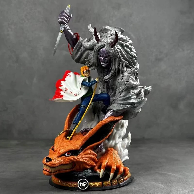 Action figure di Minato Namikaze Naruto, altezza 21cm, senza scatola, dettaglio realistico, modello Otaku Family Store Online