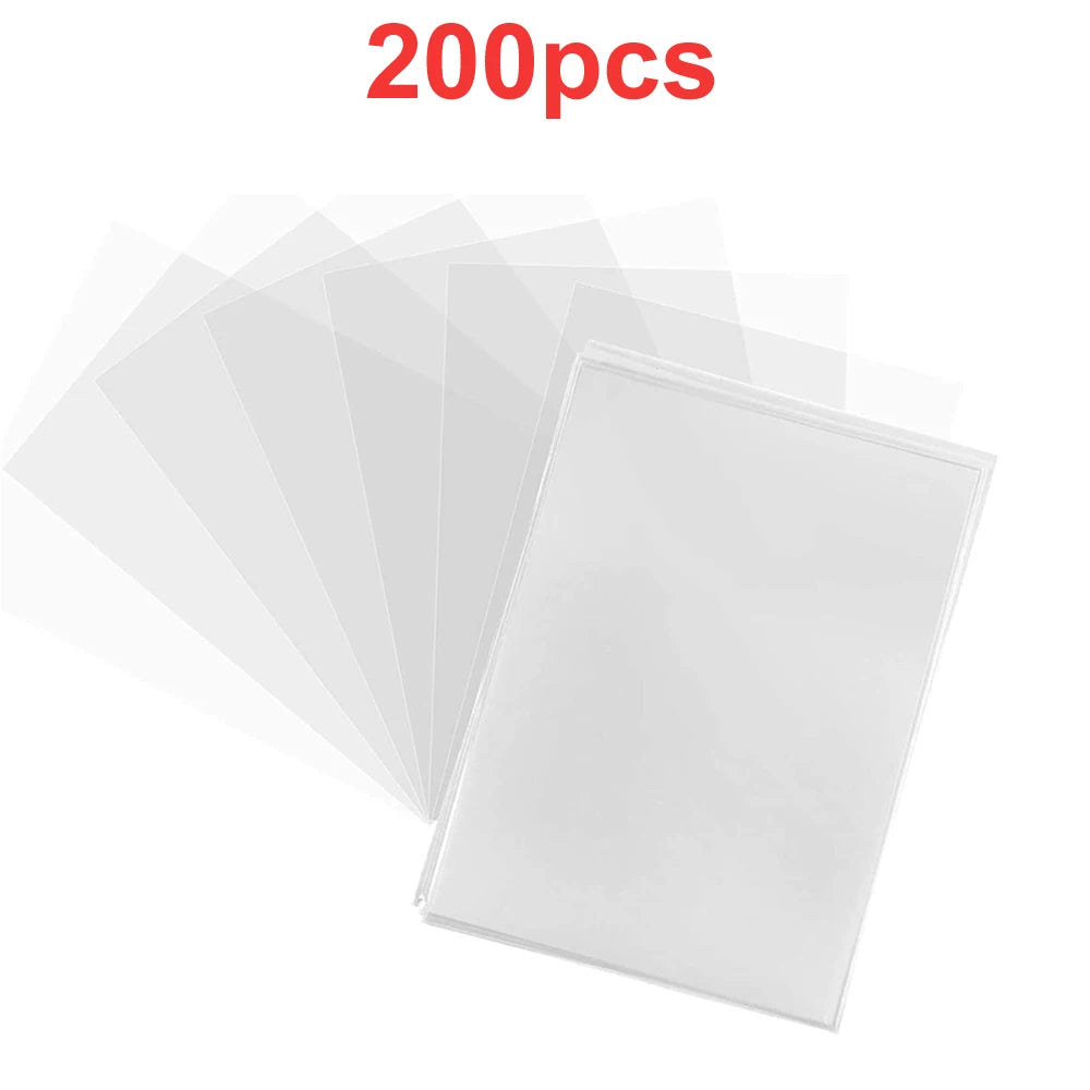 Custodie rigide e morbide per carte da gioco, 100-600 pezzi, trasparenti e protettive per carte di gioco e collezioni.