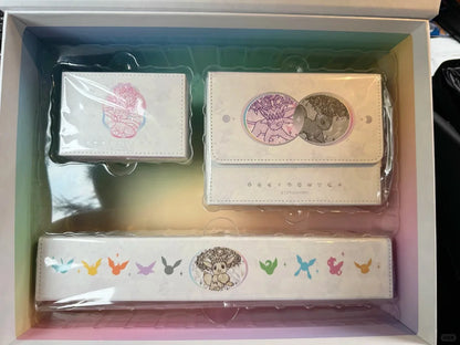 Carte Pokémon EX Terastal Festival Eevee con confezione speciale, illustrazioni e dettagli visivi di carte PTCG in lingua cinese.
