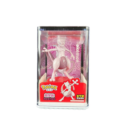 Gadget in plastica con figure di Pokémon Charizard, Gengar, Pikachu, Psyduck e Mewtwo, decorazione di cartoon per bambini.