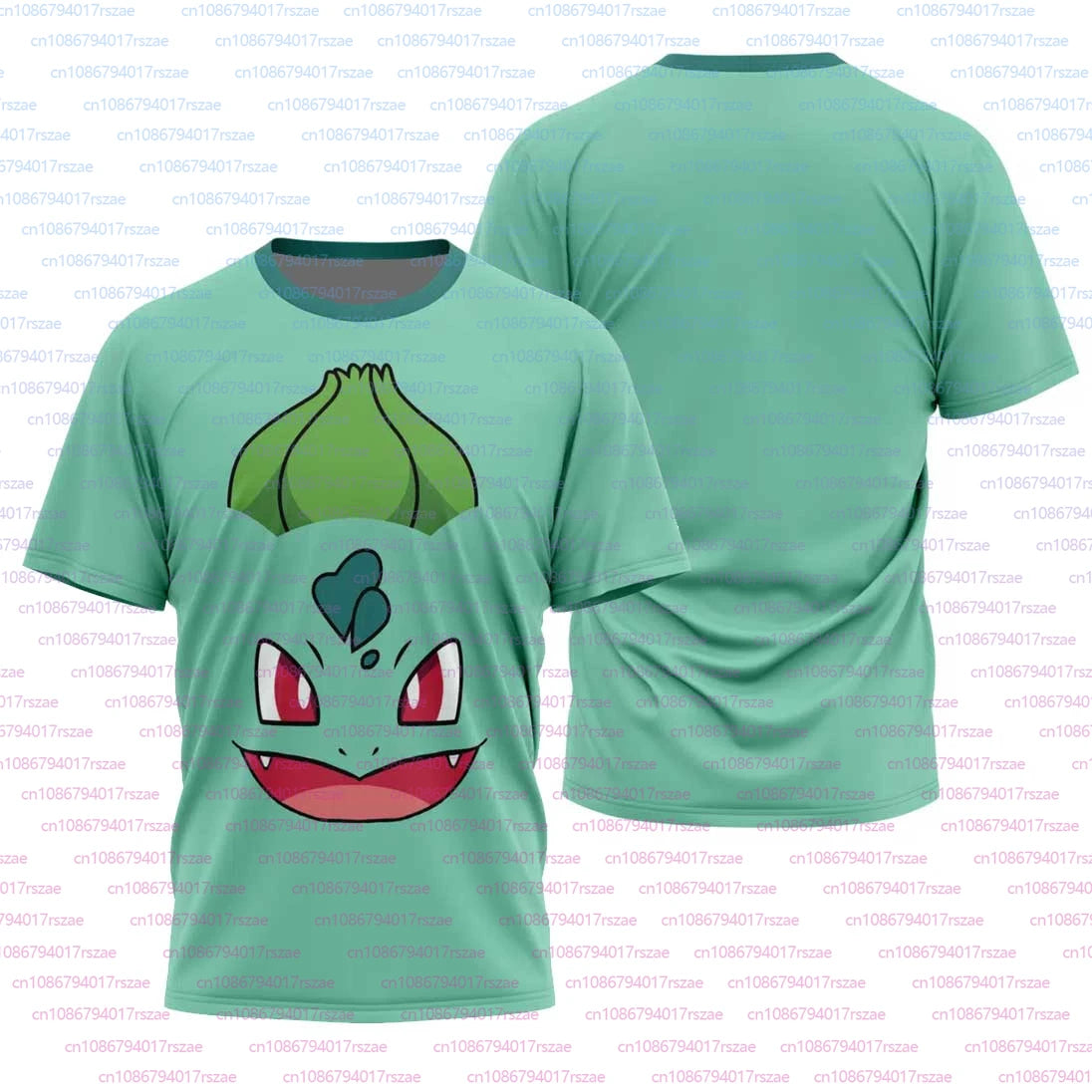 Maglietta Pokémon Pikachu e Snorlax, gadget anime giapponese, con illustrazioni di Pikachu e Snorlax su cotone colorato