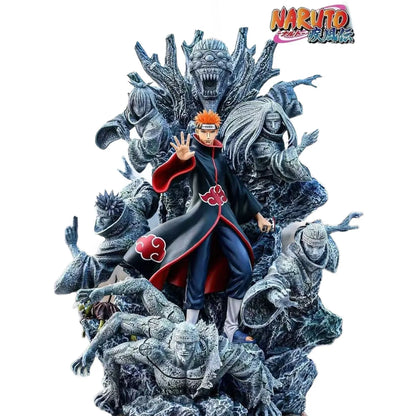 Figura d'azione Pain (Six Paths of Pain) di Naruto, alta 25cm, con dettagli realistici e pose dinamiche.