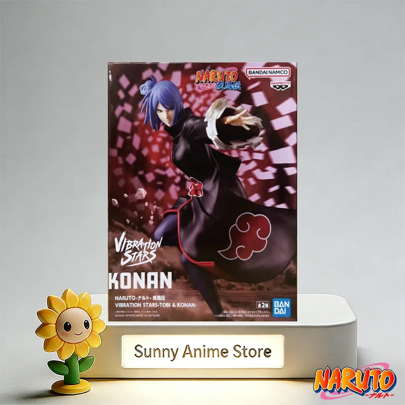 Figura d'azione dell'organizzazione Akatsuki di Naruto, marca Bandai Banpresto, con dettagli accurati e design realistico