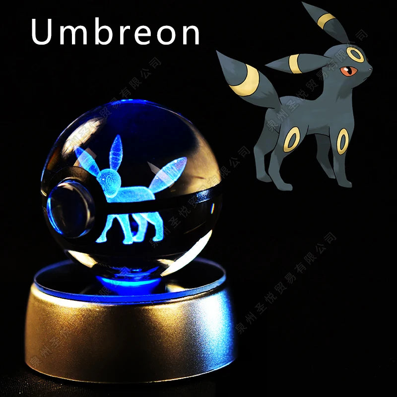 Lampada a notte in vetro 3D con Pikachu, Gengar e Mewtwo, gadget luminoso di Otaku Family Shop, lampada decorativa Pokémon.