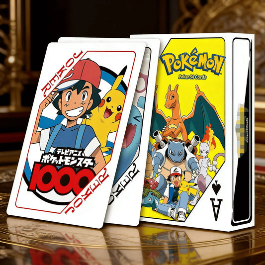 Carte Pokémon POKER Otaku Family Shop Online, set di carte da gioco con disegni di Pokémon, perfette per collezionisti e appassionati.