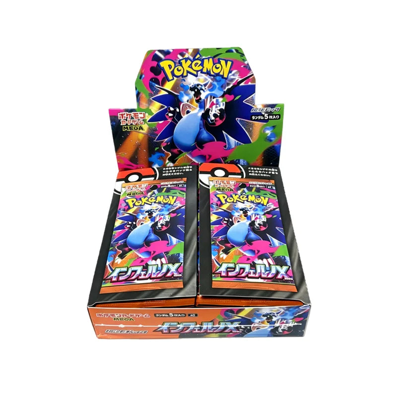 Carte Pokémon originale in stock, versione giapponese, M2 Mega Evolution, Dragon di fuoco, dettagli visibili sul fronte della carta.