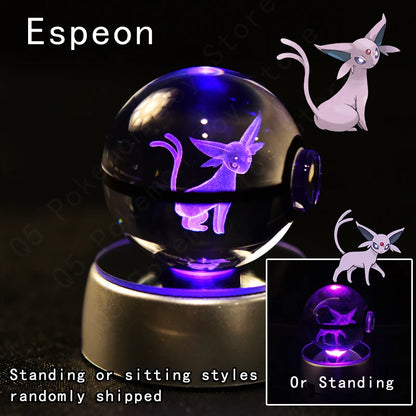 Lampa da notte in forma di sfera Pokémon con Pikachu, Gengar e Mewtwo, gadget 3D di Otaku Family Shop Online
