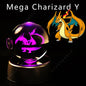Lampada da notte Pokémon Crystal Ball 3D con Pikachu, Gengar e Mewtwo, gadget luminoso Otaku Family Shop Online