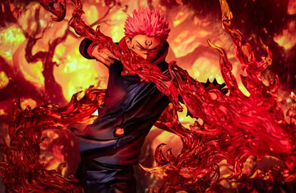 Figura d'azione Ryomen Sukuna di Jujutsu Kaisen, dettagliata e realistica, prodotta da Otaku Family Store Online.