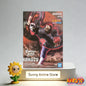 Figura d'azione del gruppo Akatsuki di Naruto, marca Bandai Banpresto, con dettagli dei personaggi e abiti iconici.